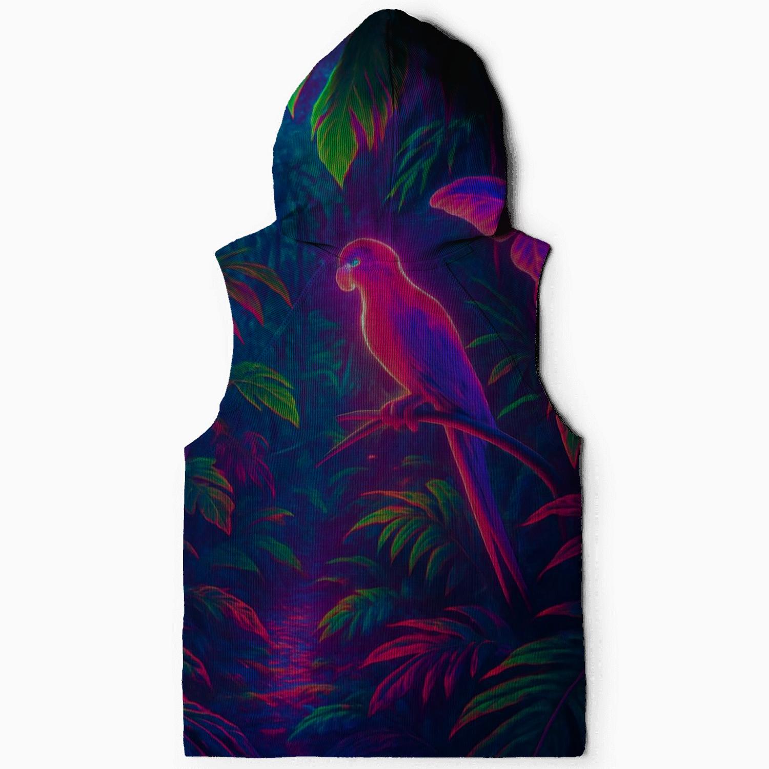 Electric Jungle Illusion printed hoodies