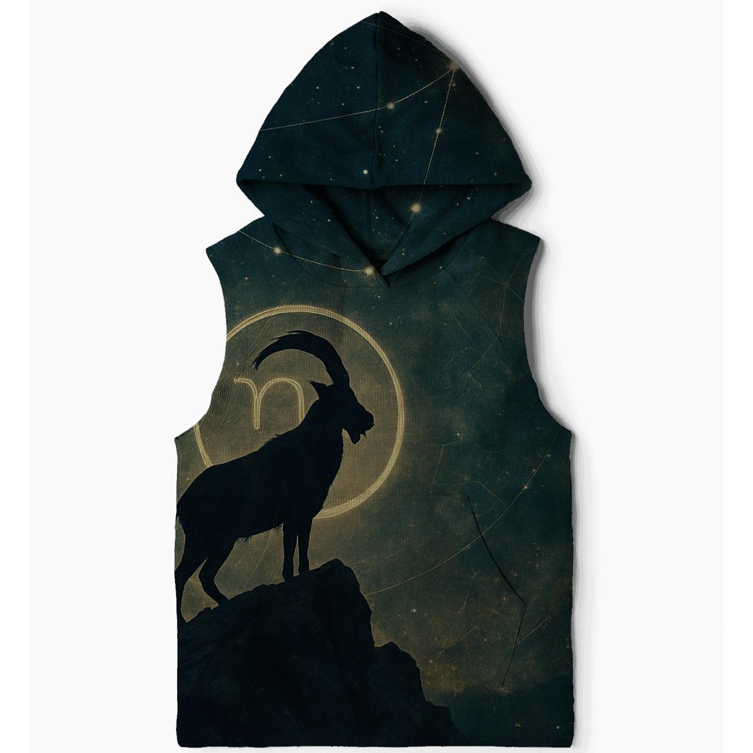 Celestial Capricorn Summit Nebula heavyweight hoodies