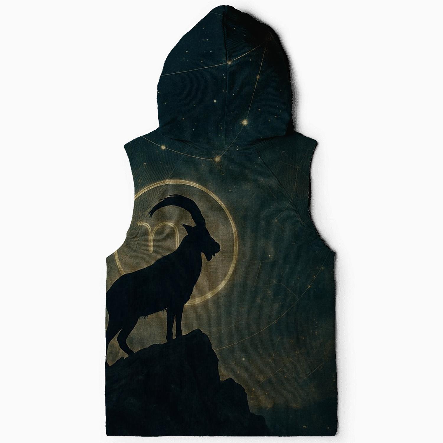 Celestial Capricorn Summit Nebula heavyweight hoodies