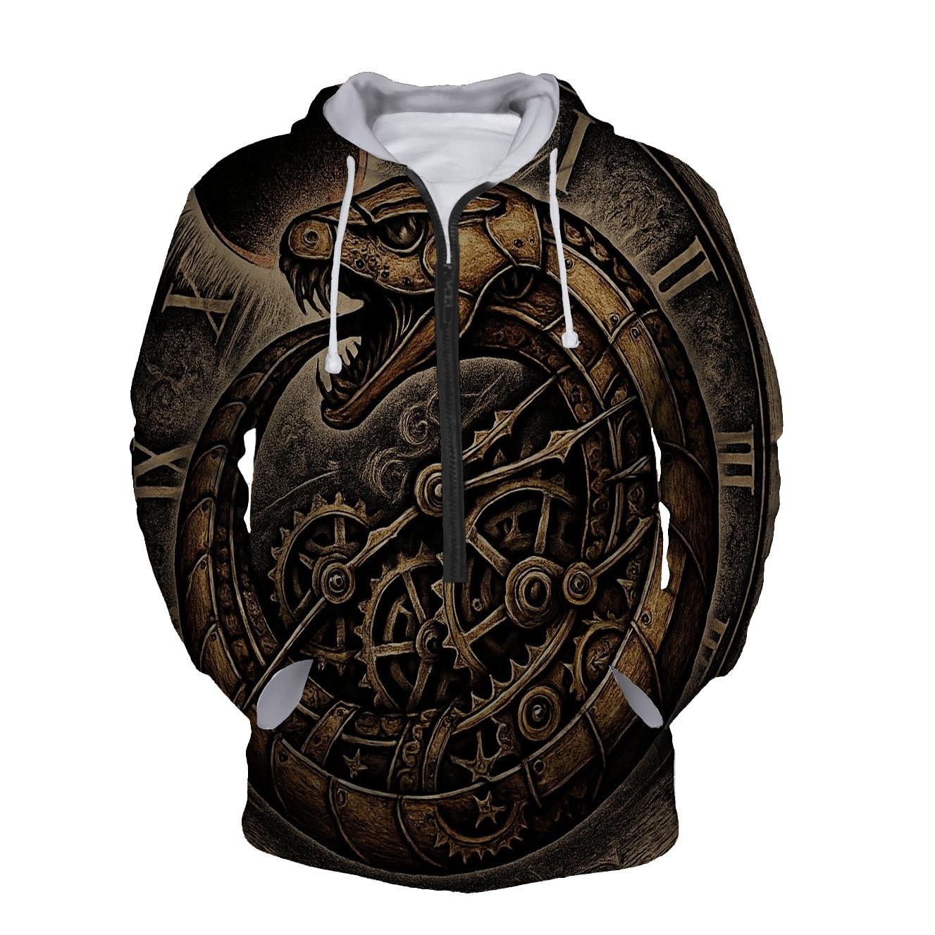 Clockwork Serpent Eclipse pullover hoodies