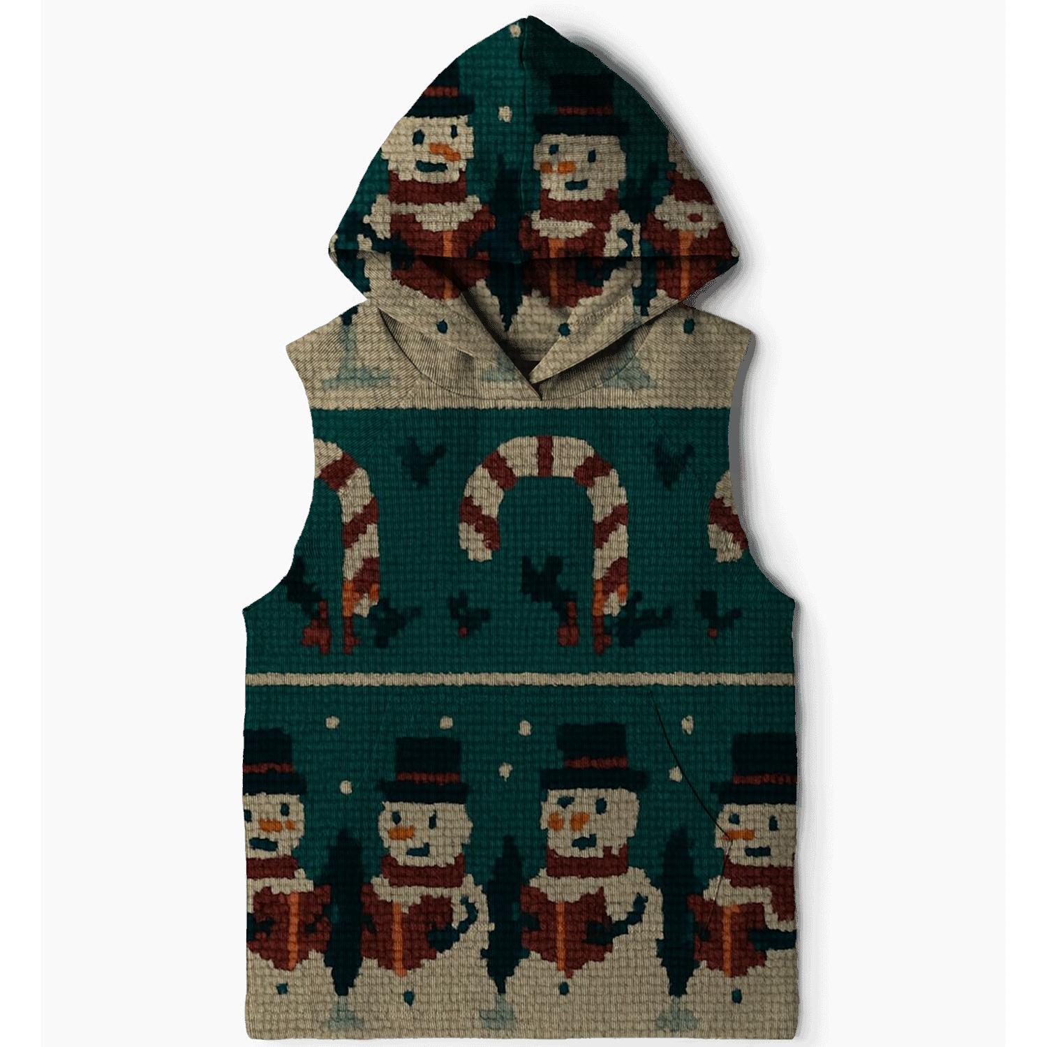 Candy Stripe Carolers Tapestry Design heavyweight hoodies
