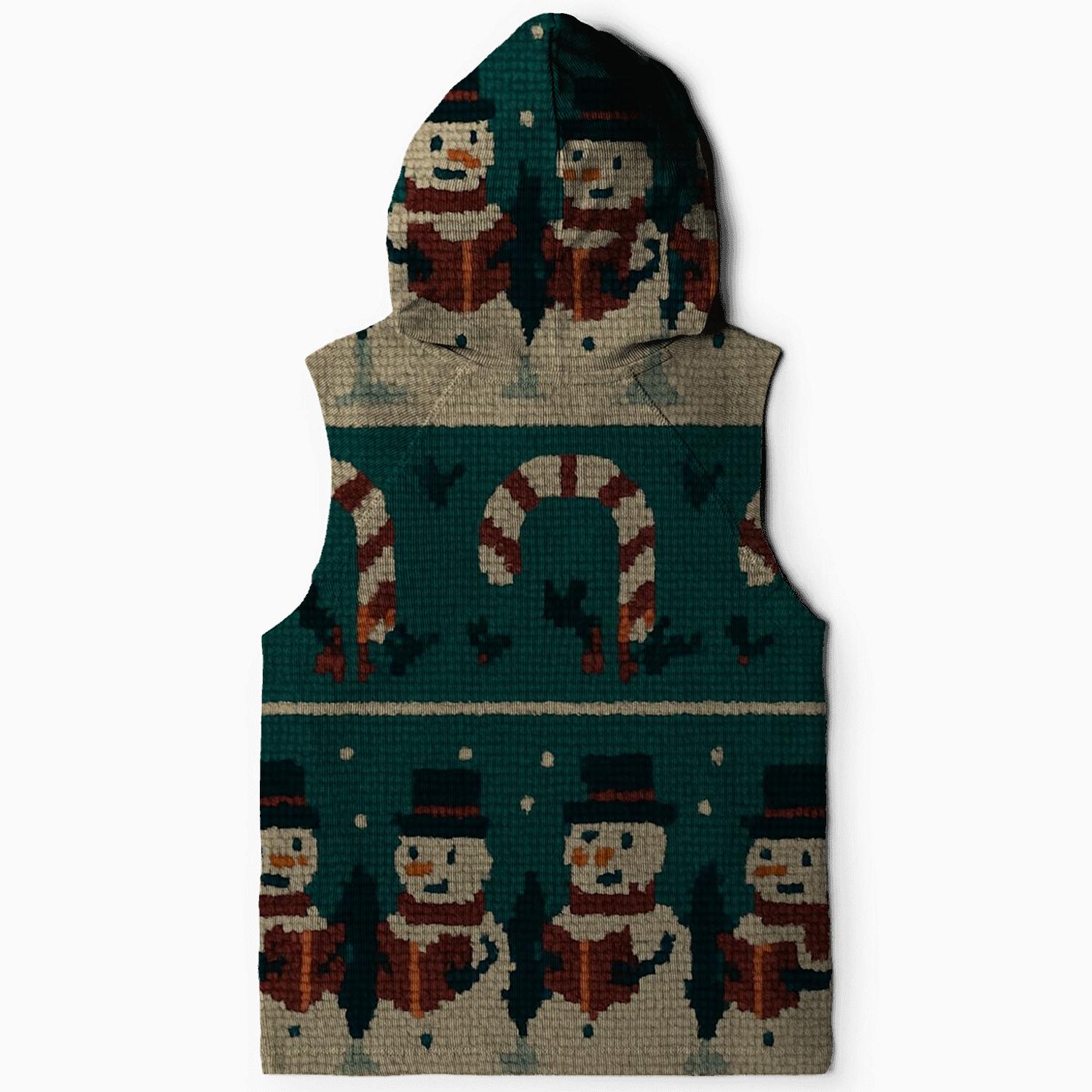 Candy Stripe Carolers Tapestry Design heavyweight hoodies