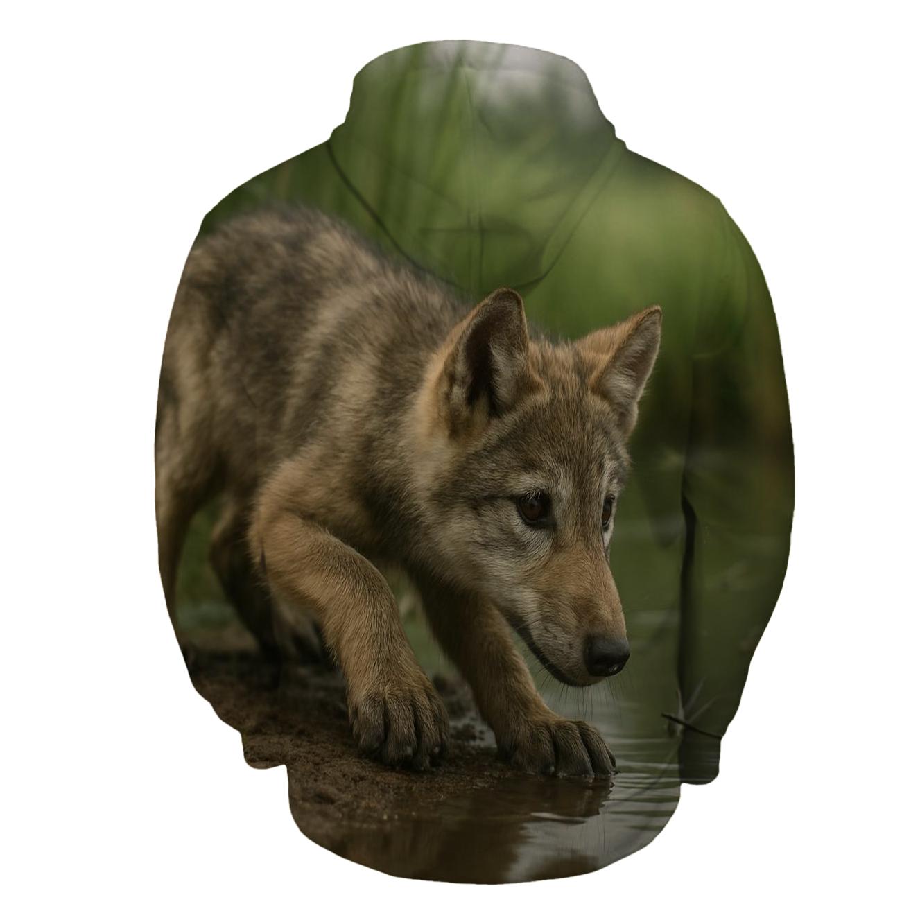 Wetland Pup Learning To Stalk hoodies fashion