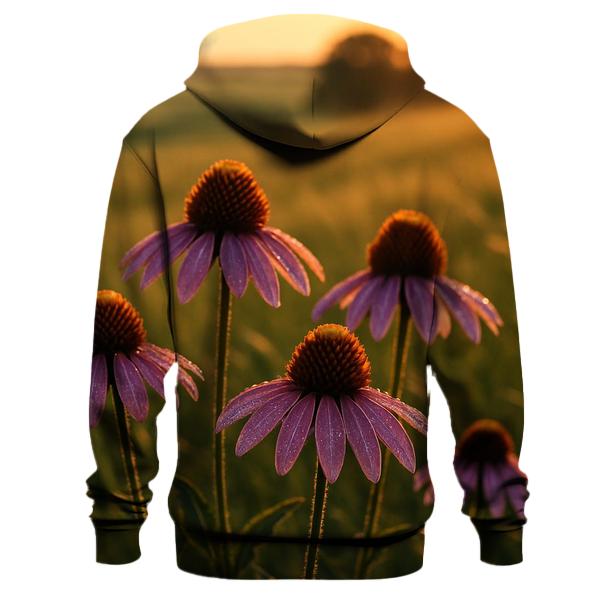 Prairie Evening Coneflower Study designer hoodies