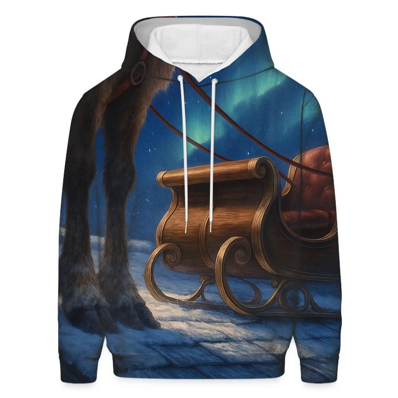 Magic Night On The Snowy Roof hoodies fashion