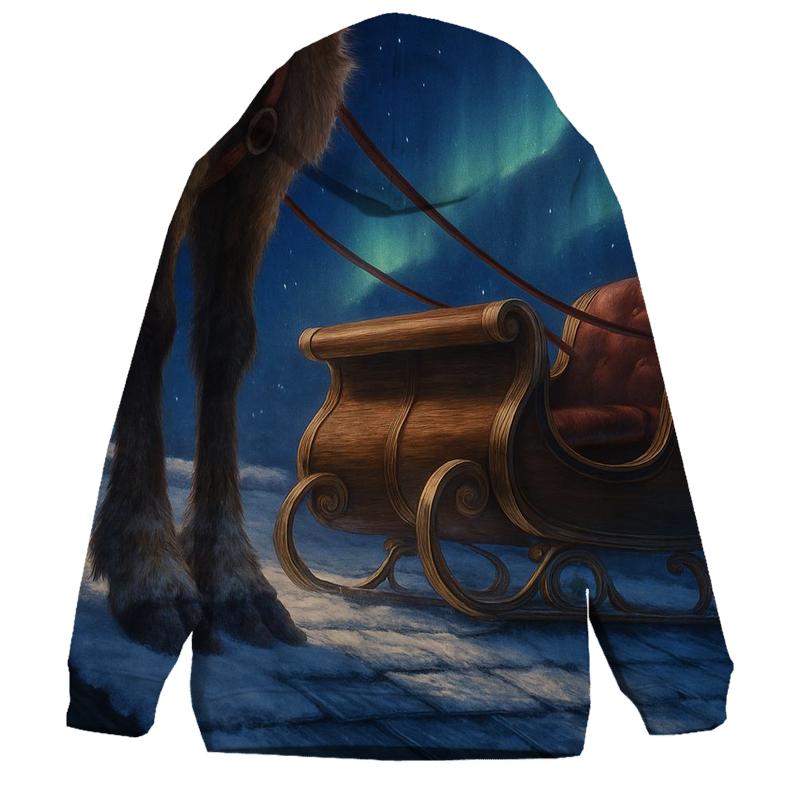 Magic Night On The Snowy Roof hoodies fashion