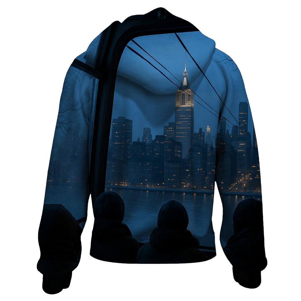 Winter Twilight From Roosevelt Island Tram hoodie designs