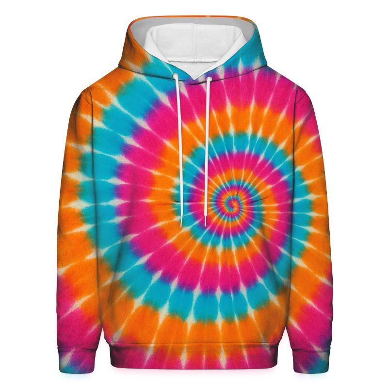Vibrant Spiral Illusion hoodie designs
