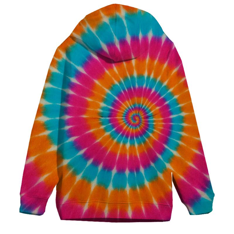 Vibrant Spiral Illusion hoodie designs