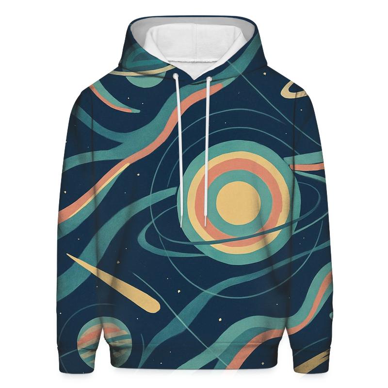 Aurora Ring Plane Tapestry pullover hoodies