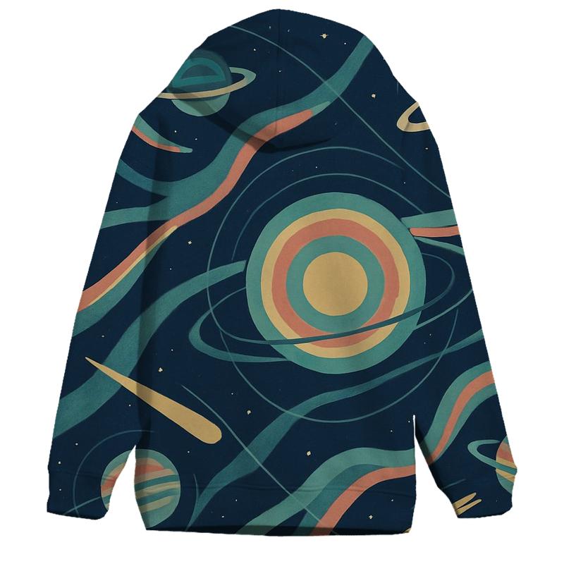 Aurora Ring Plane Tapestry pullover hoodies