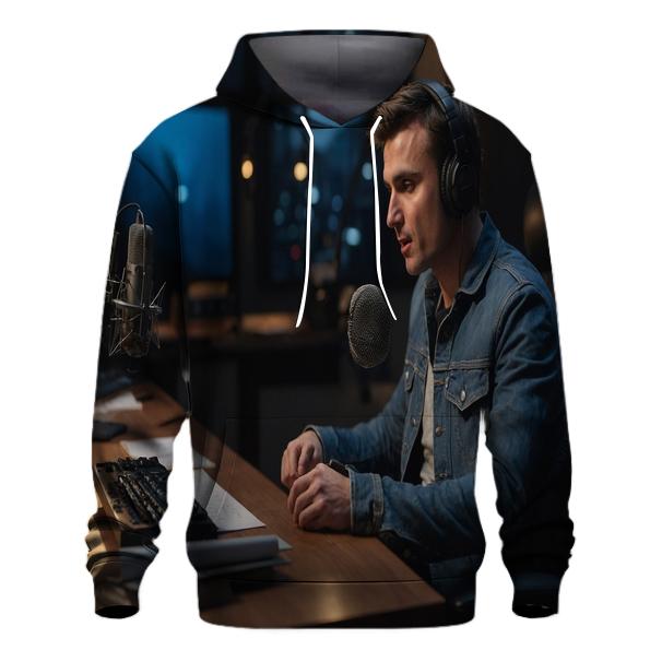 Evening Podcast Conversation lightweight hoodies