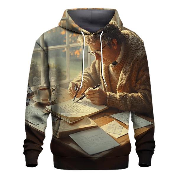Graham Greene Drafting At Suffolk Cottage Desk hoodie designs