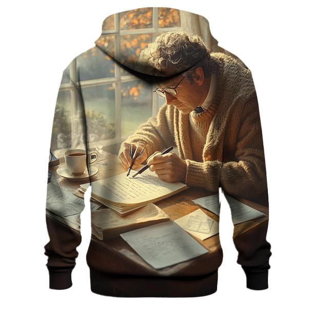 Graham Greene Drafting At Suffolk Cottage Desk hoodie designs