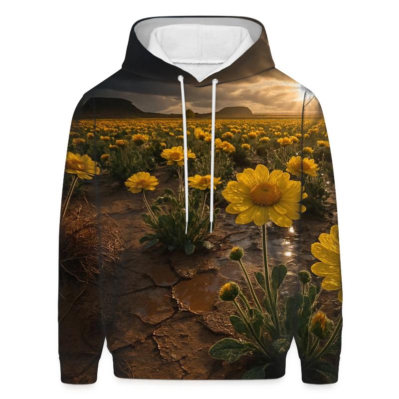 Desert Marigold After Storm graphic hoodies