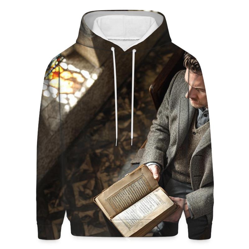 Graham Greene At Church Confessional premium hoodies