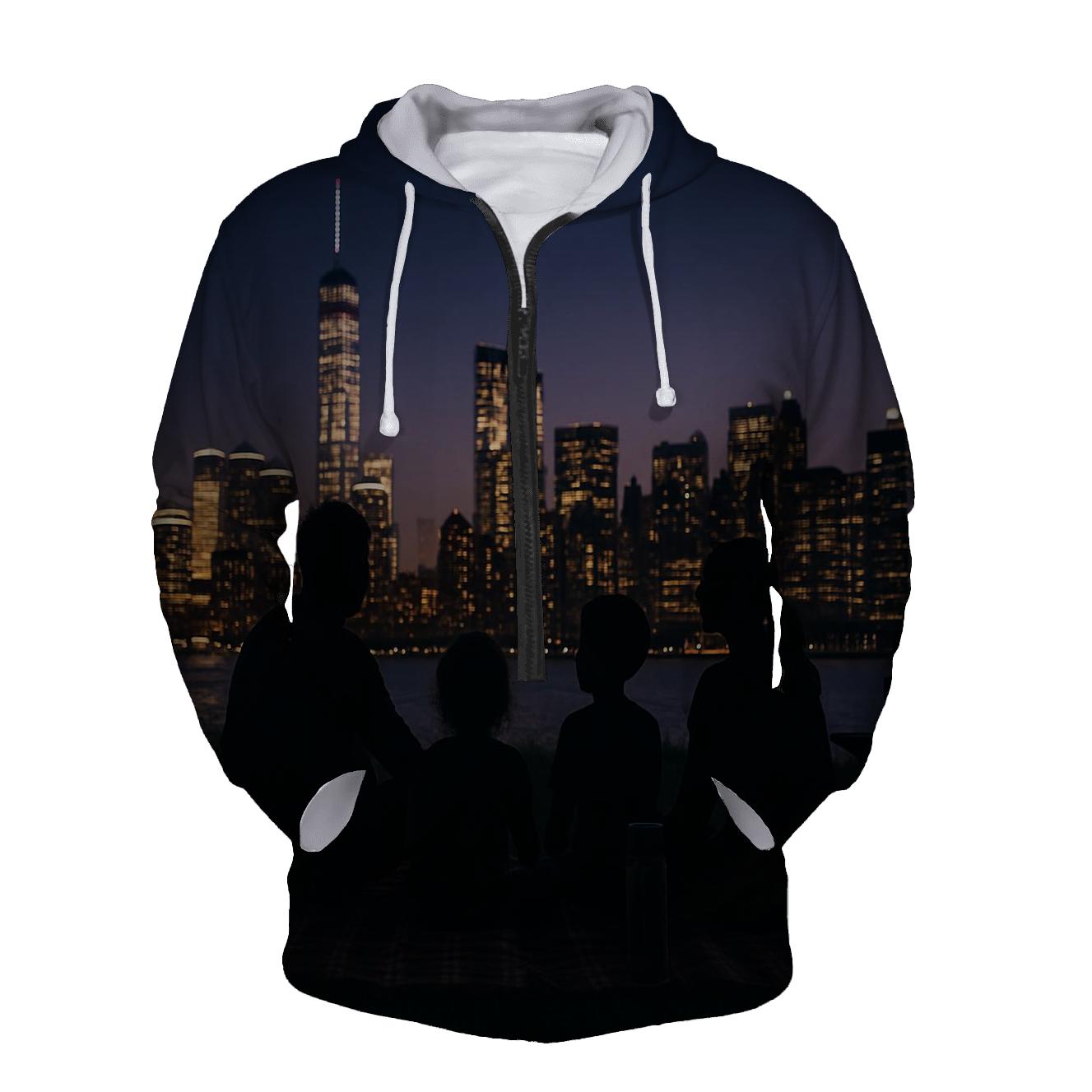 Twilight From Governors Island embroidered hoodies
