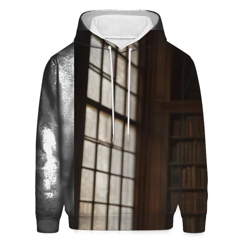 Historic Library Reflection printed hoodies