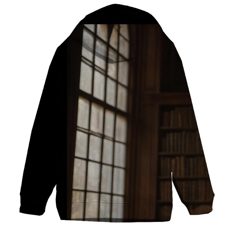 Historic Library Reflection printed hoodies