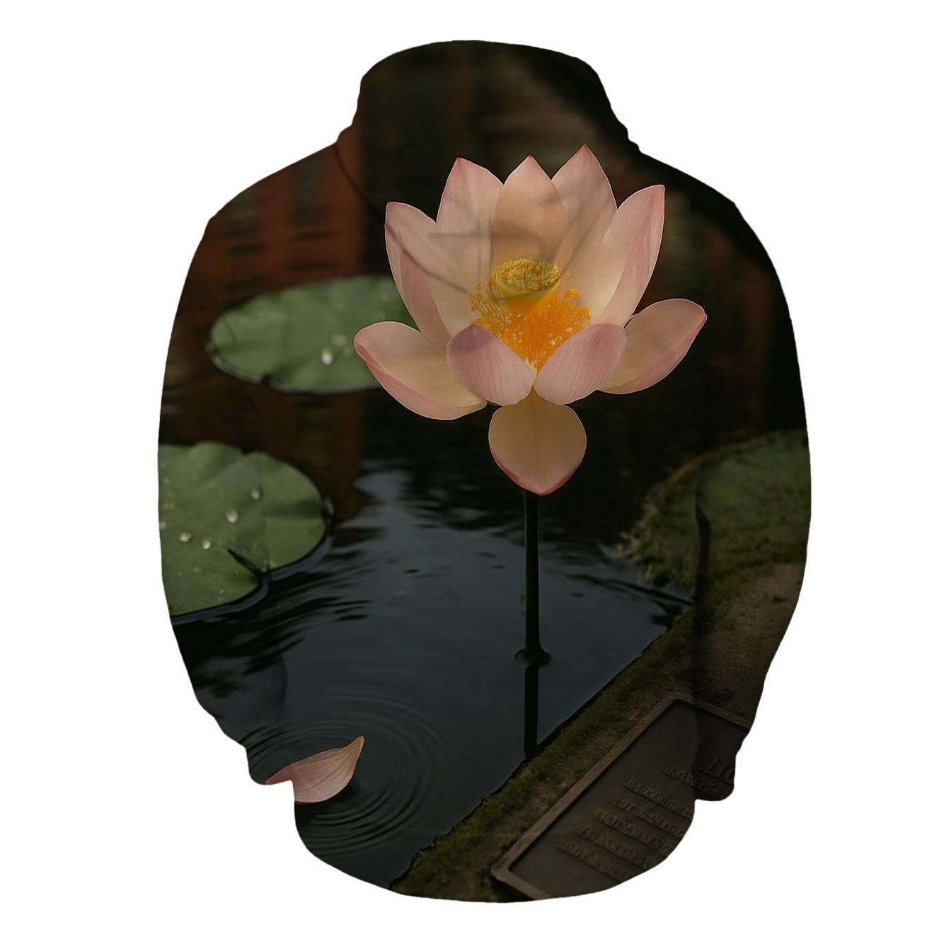 Urban Lotus In A Reclaimed Pond custom hoodies