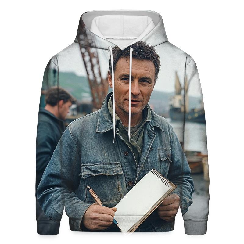 Graham Greene Interview With Shipyard Workers zip-up hoodies