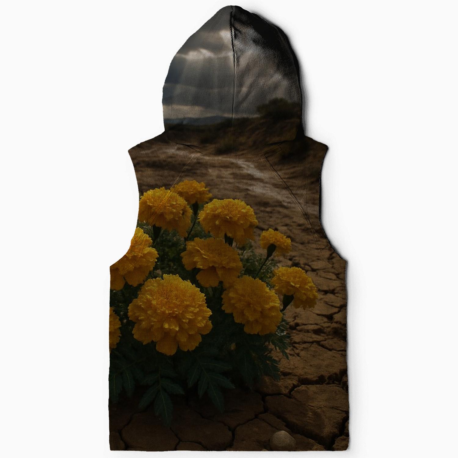 Desert Marigold After Rare Rain printed hoodies