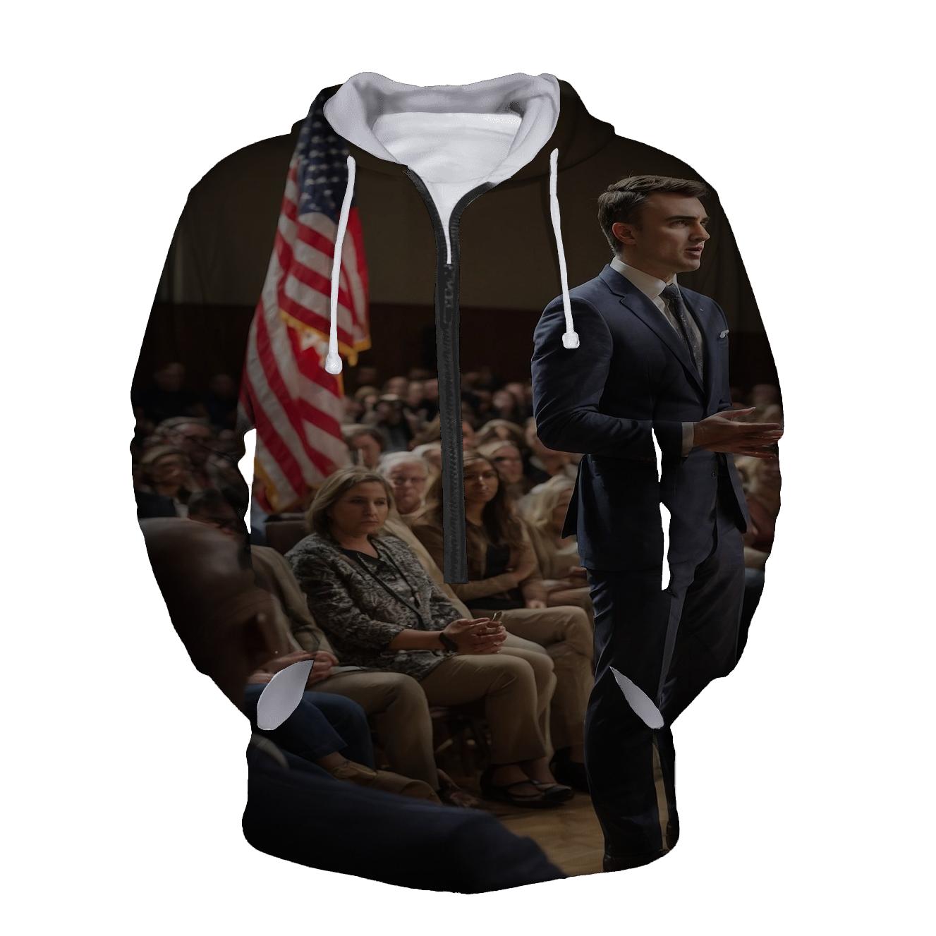 Charlie Kirk Engaging Students At Conservative Leadership Forum designer hoodies