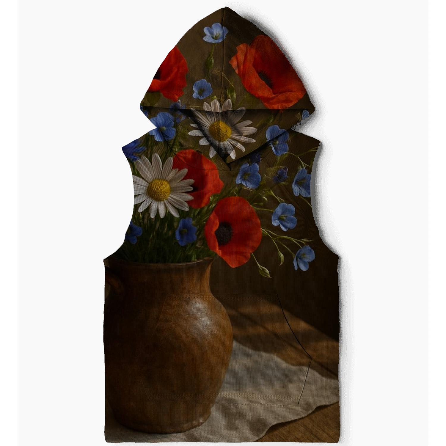 Ceramic Vase Of Wild Meadow Bouquet pullover hoodies