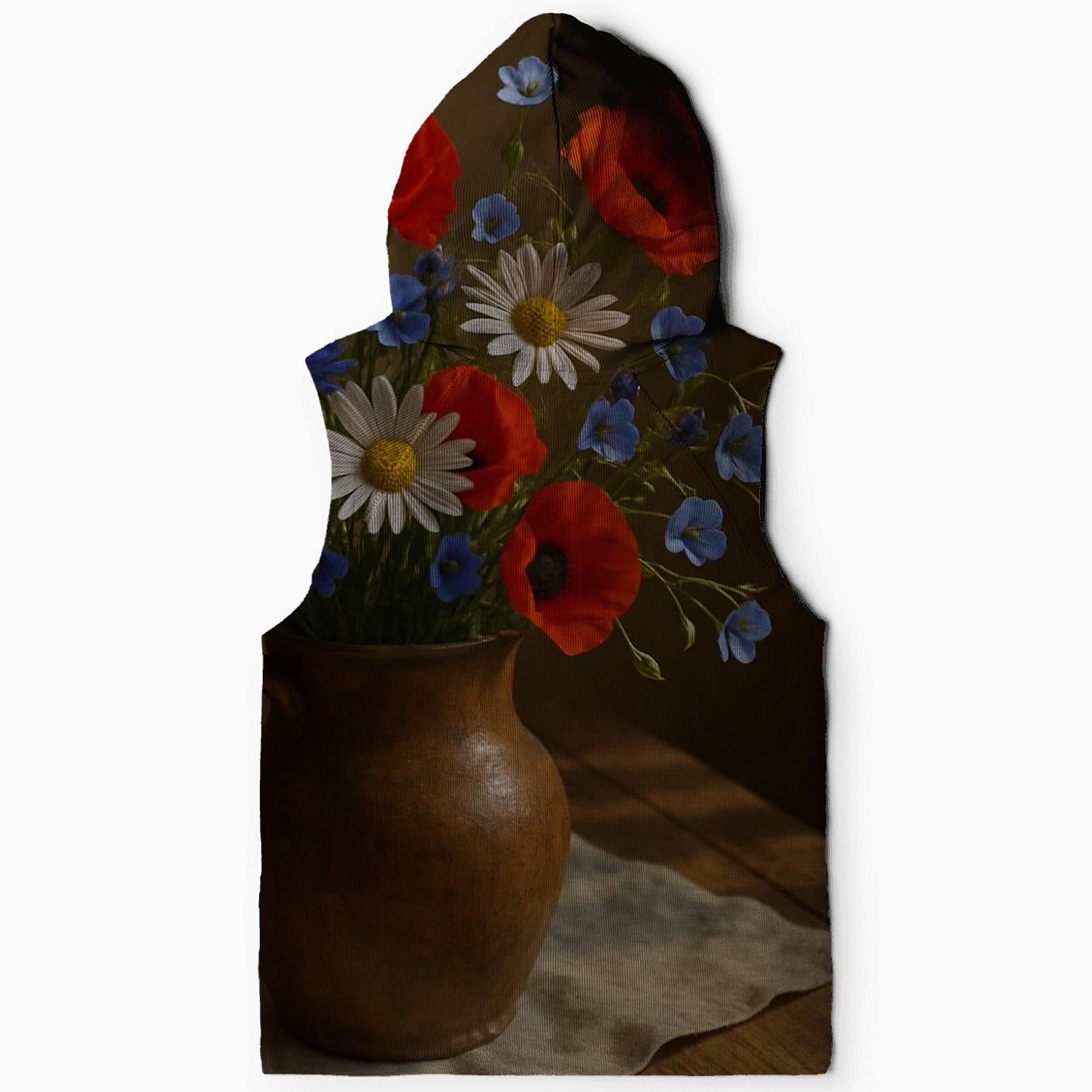 Ceramic Vase Of Wild Meadow Bouquet pullover hoodies