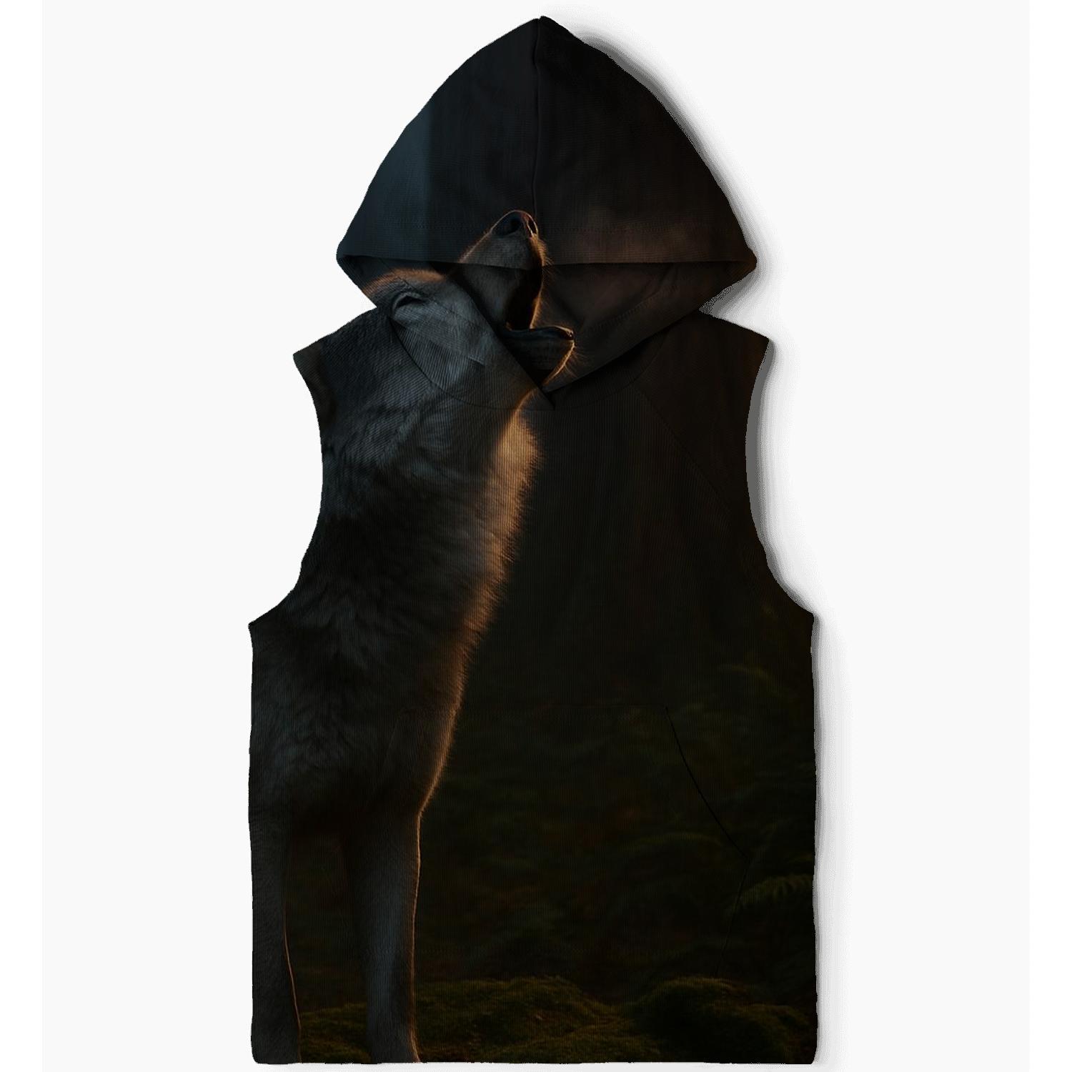 Twilight Howl Among Redwood Giants printed hoodies