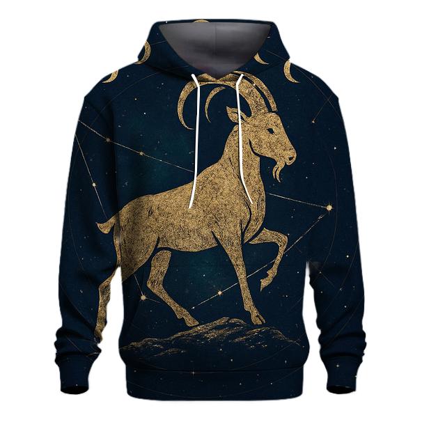 Capricorn Stellar Summit Emblem embroidered hoodies