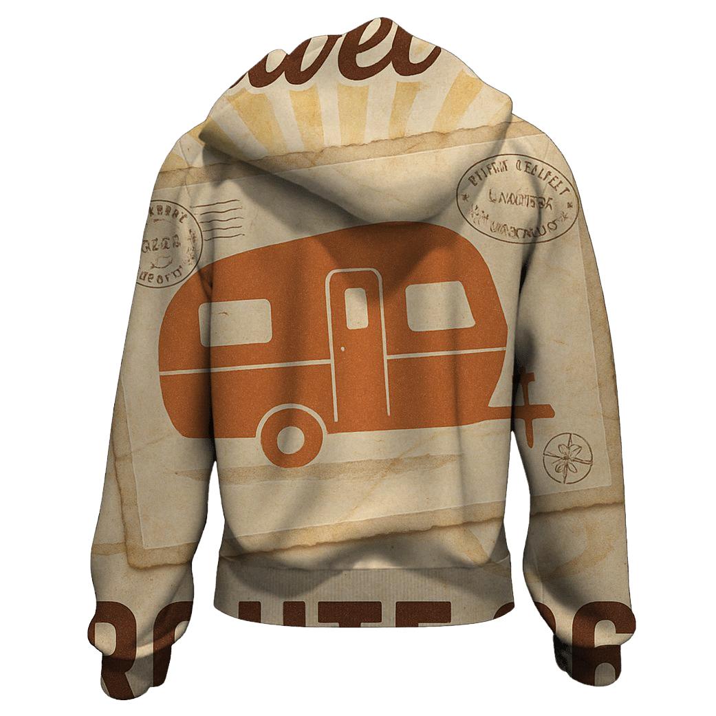 Sunfaded Roadtrip Postcard zip-up hoodies
