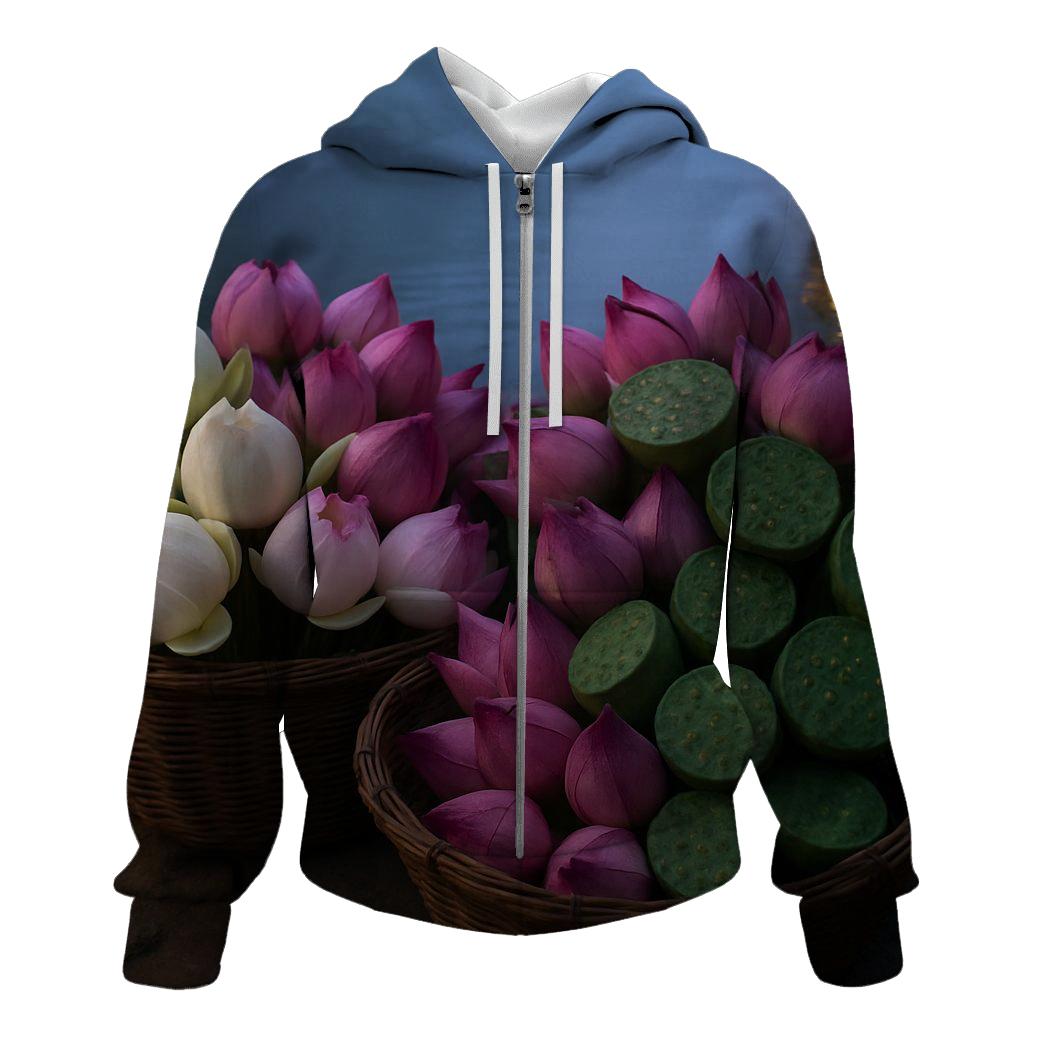 Lotus Seed Market Dawn designer hoodies