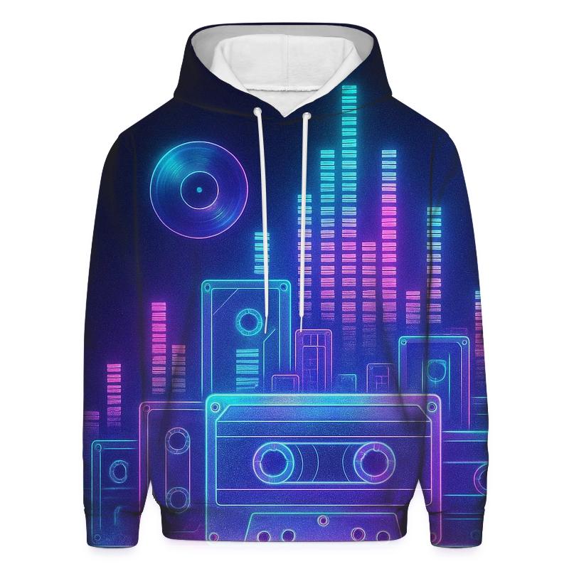 Neon Mixtape Skyline embroidered hoodies