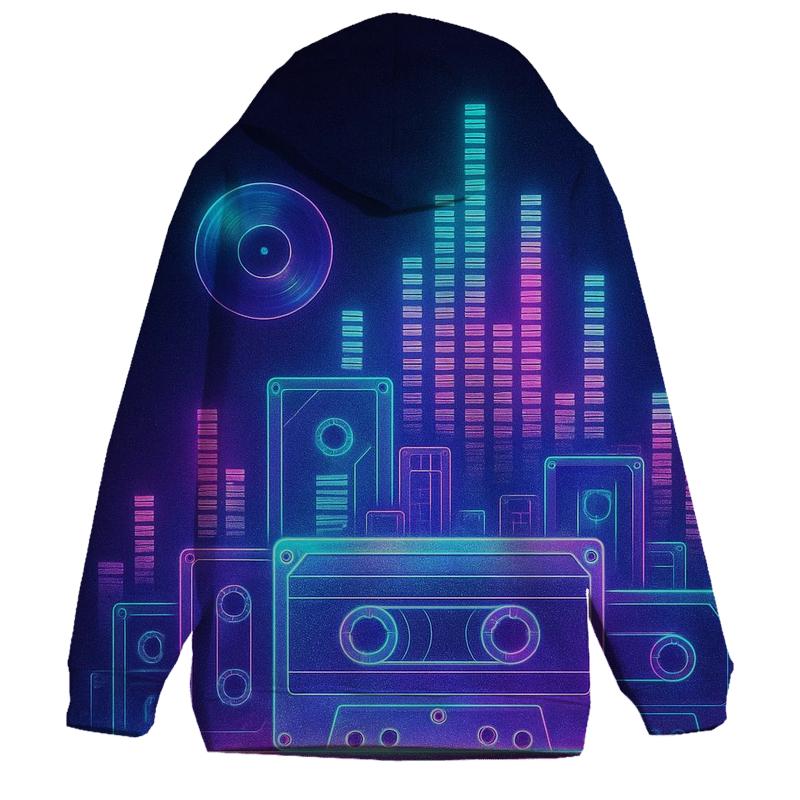 Neon Mixtape Skyline embroidered hoodies