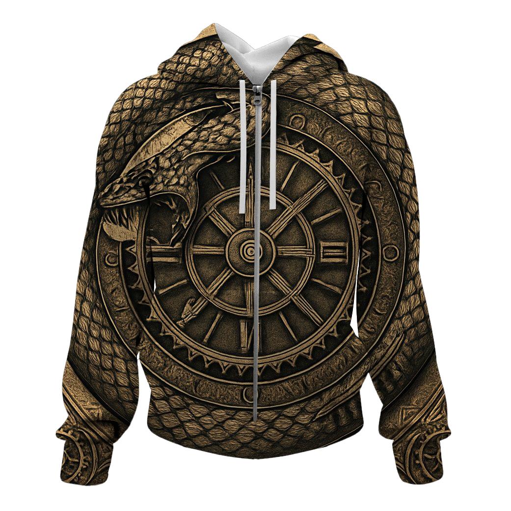 Clockwork Ouroboros Mandala hoodie styles