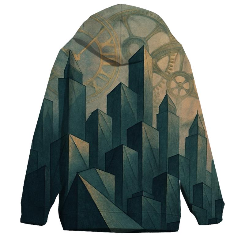 Temporal Origami City hoodie designs