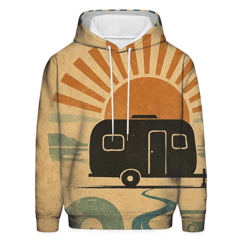 Aged Vinyl Roadtrip Poster hoodie designs