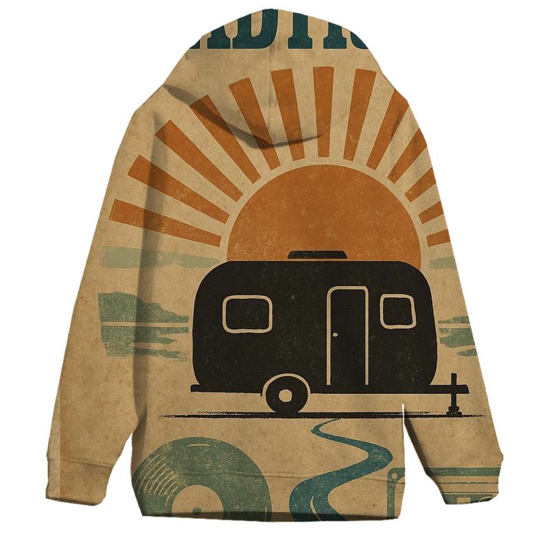 Aged Vinyl Roadtrip Poster hoodie designs