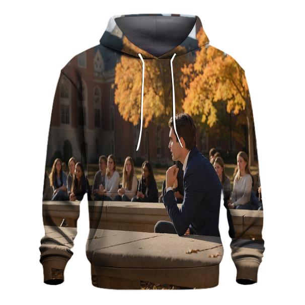 Charlie Kirk Engaging In Thoughtful Campus Dialogue pullover hoodies