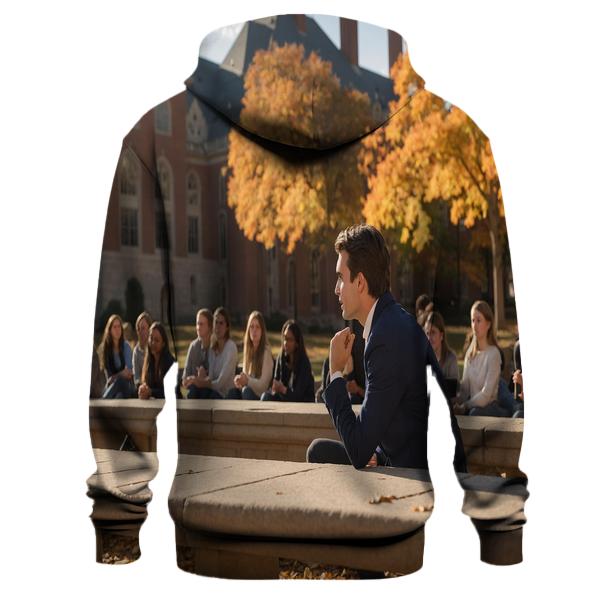 Charlie Kirk Engaging In Thoughtful Campus Dialogue pullover hoodies