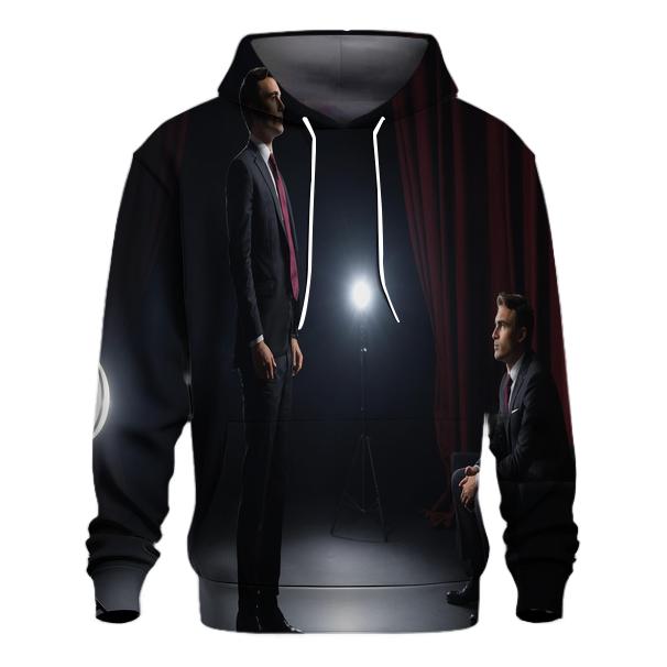 Charlie Kirk Preparing For A Formal Speaking Event Backstage pullover hoodies