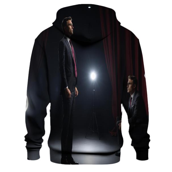 Charlie Kirk Preparing For A Formal Speaking Event Backstage pullover hoodies