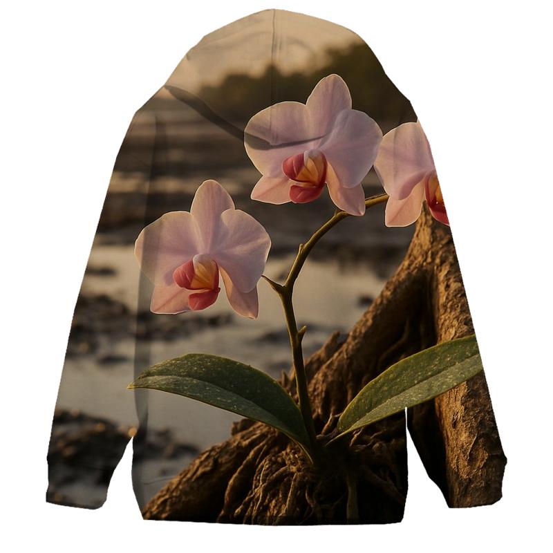 Mangrove Orchid Tidal Study printed hoodies