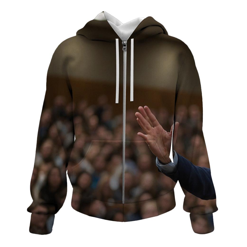 Charlie Kirk Engaging Young Adults At Conservative College Forum graphic hoodies