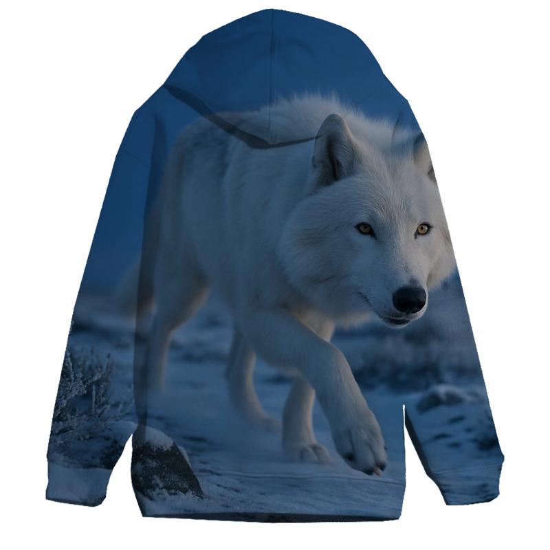 Lunar Hunt Under Arctic Twilight custom hoodies