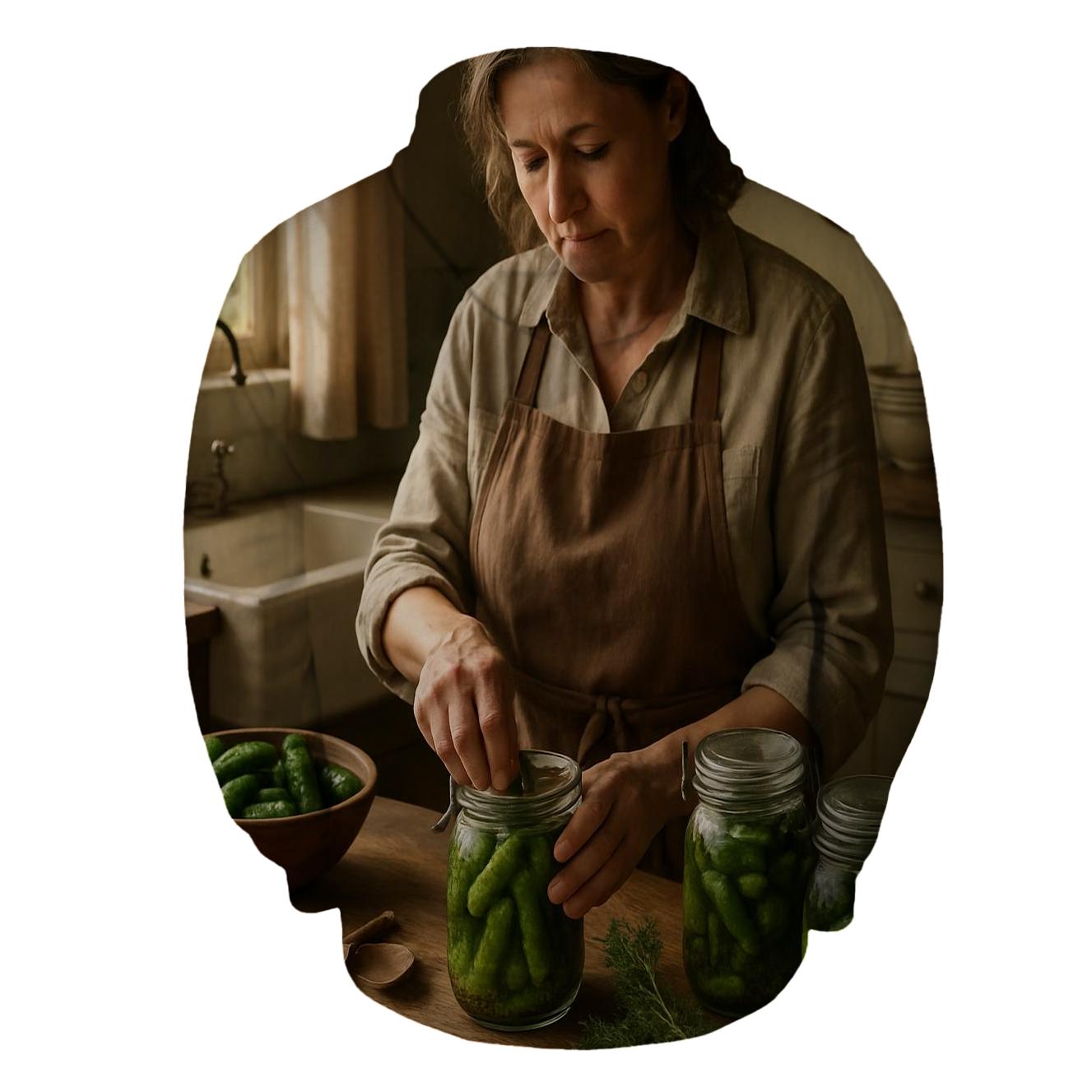 Home Kitchen Cornichon Preservation Lesson lightweight hoodies