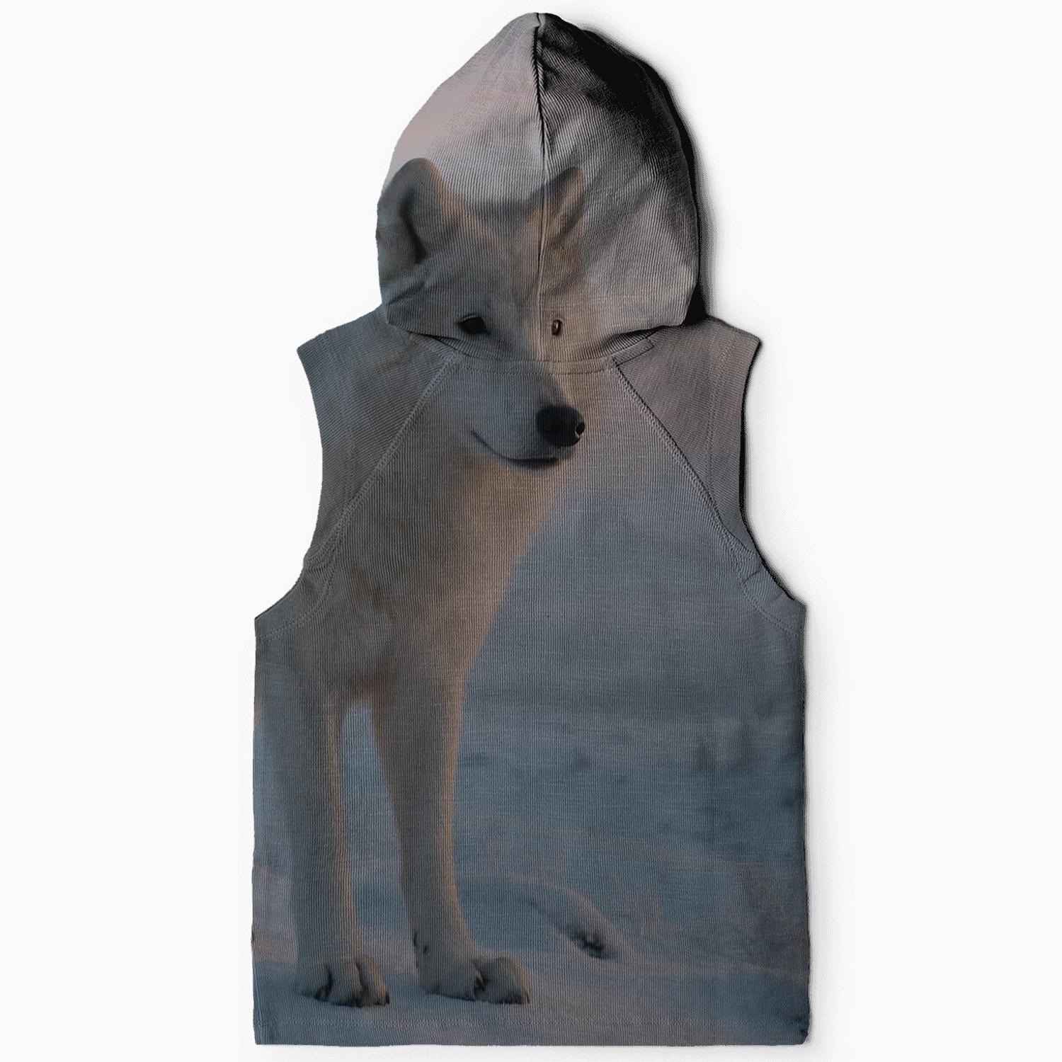 Dawn Vigil Of The Arctic Wolf zip-up hoodies