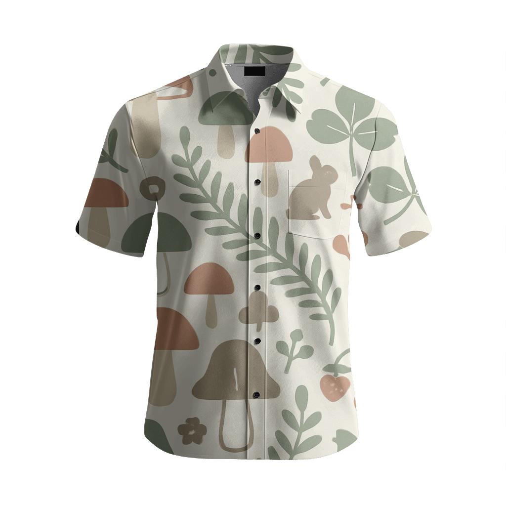 Scandinavian Woodland Story stylish threadwork shirts