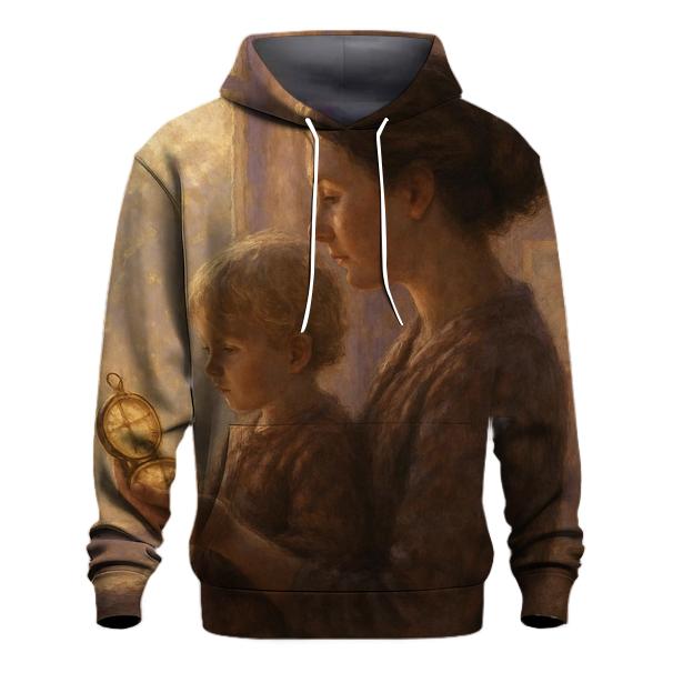 The Hearts Compass Guiding Light Of Her Love custom hoodies